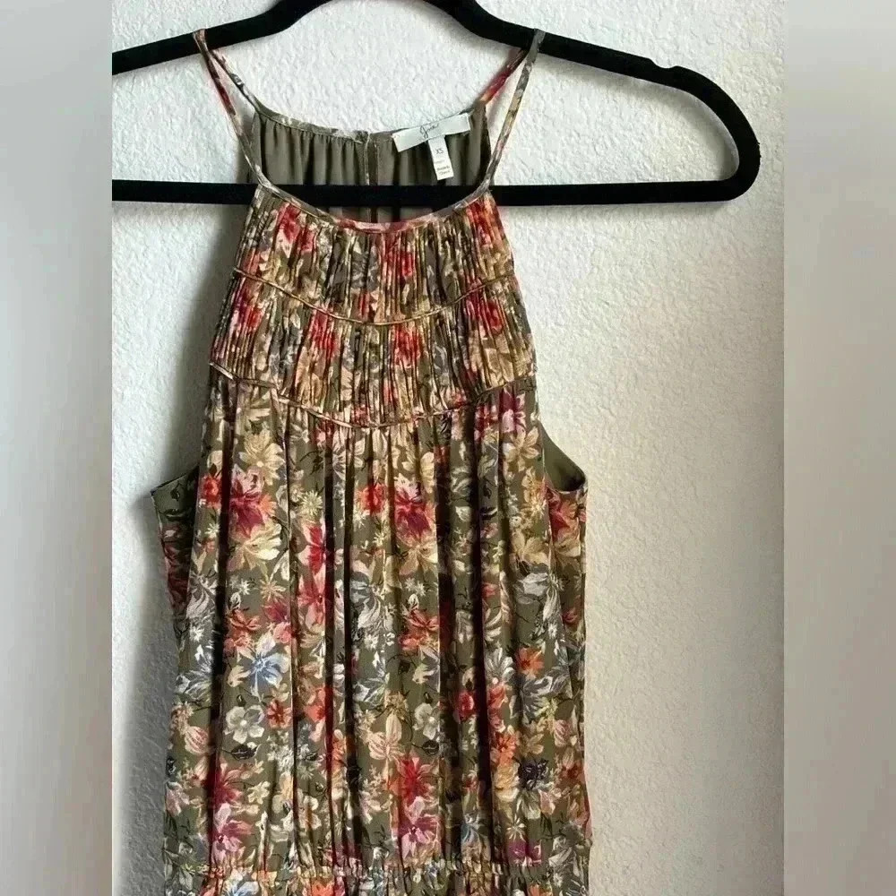 JOIE Reinelde floral halter silk dress - Picture 4 of 9